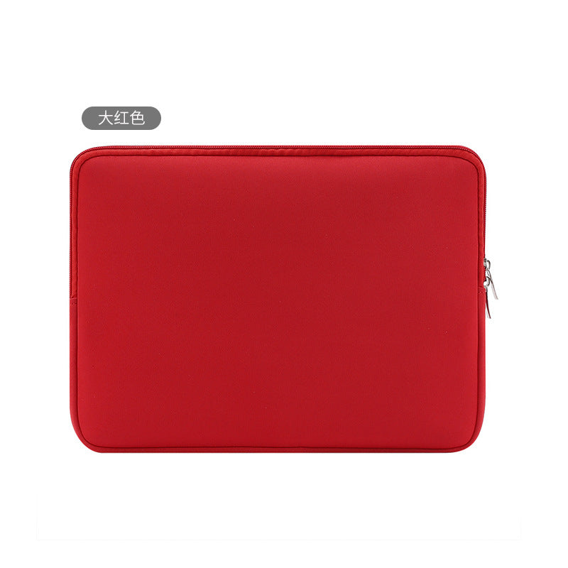 Factory Cross-Border Spot 13inch Clutch Bag Diving Material Apple Tablet Anti-Collision Zipper Laptop Sleeve Bag