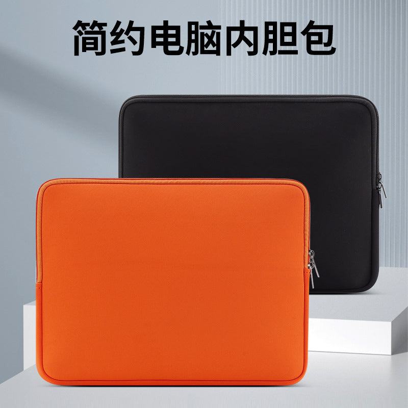 Factory Cross-Border Spot 13inch Clutch Bag Diving Material Apple Tablet Anti-Collision Zipper Laptop Sleeve Bag