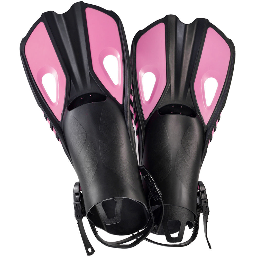 Professional Lightweight Diving Flipper Long Fingers Swimming Diving Adult Children Adjustable Siamesed Power Duck Flipper