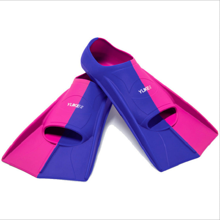 Swimming Fins Freestyle Silicone Short Fins Children's Diving Fins Training Diving Equipment Wholesale Silicone Fins