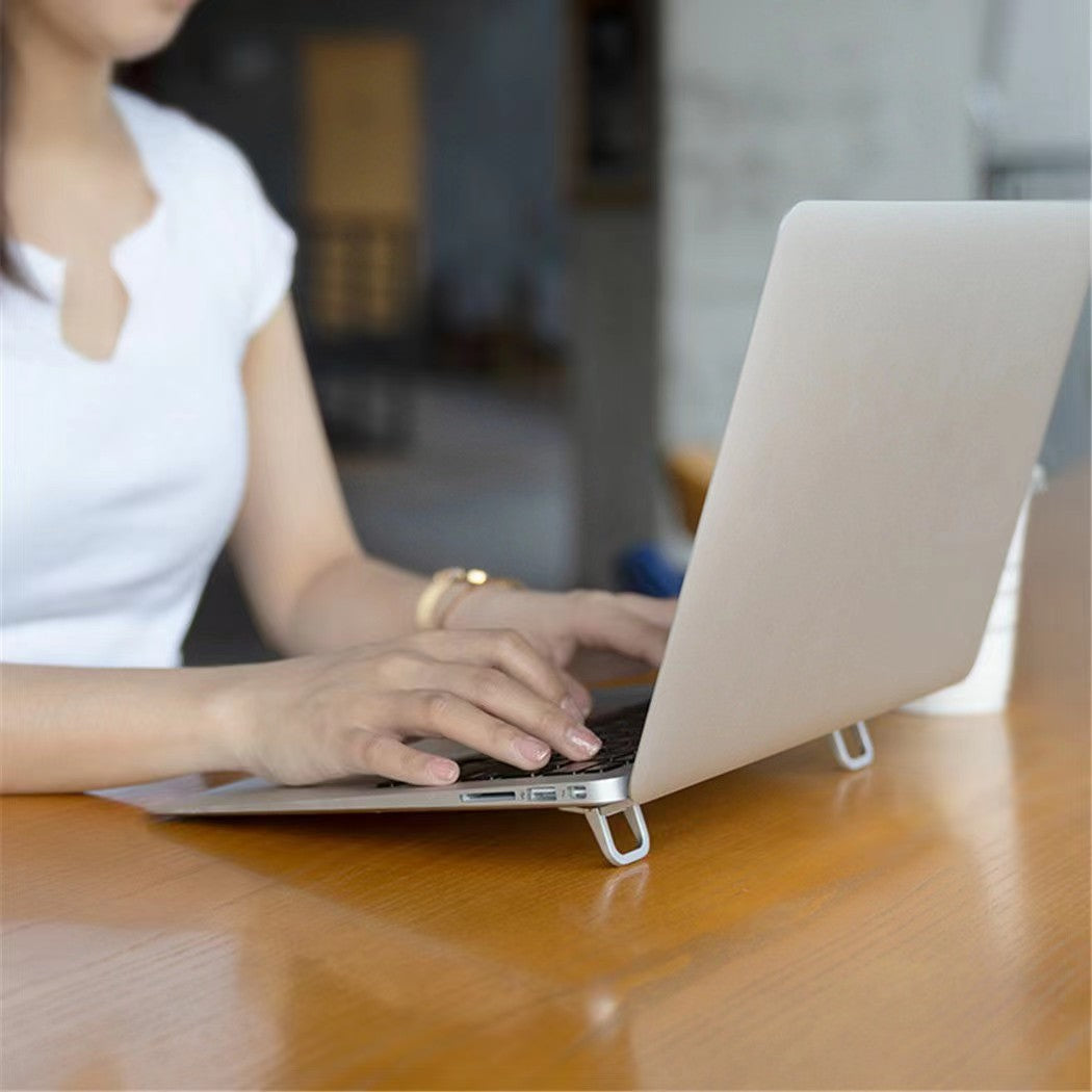 Zinc alloy laptop stand desktop metal ultra-thin invisible heat dissipation folding portable computer stand