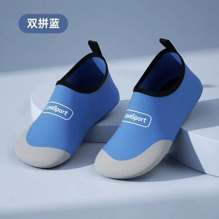 Striped beach shoes snowflake shoes socks beach socks diving snorkeling shoes indoor fitness shoes solid color yoga shoes
