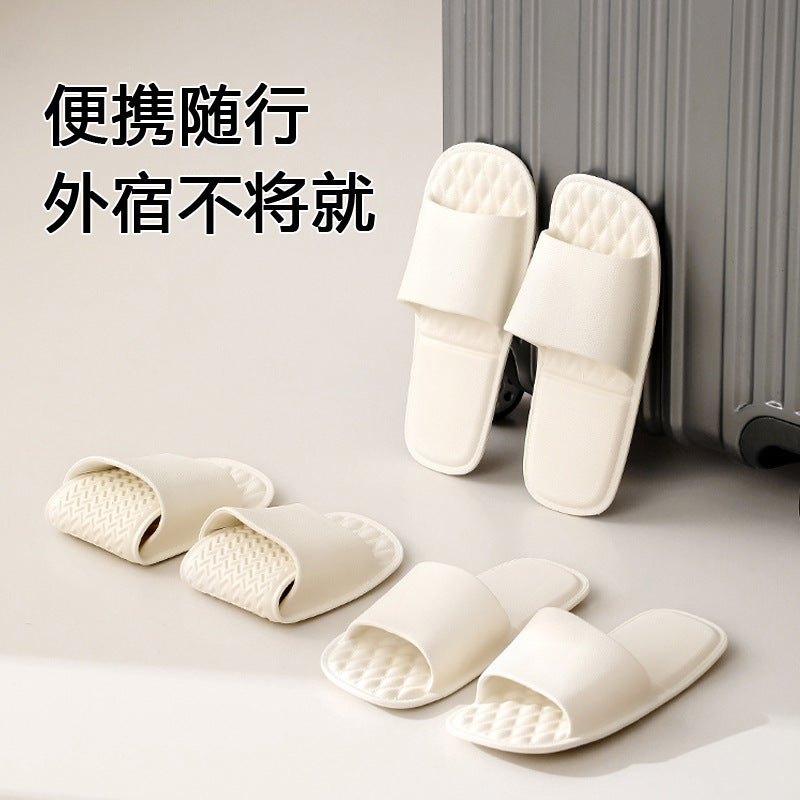 Travel Slippers Women's Foldable Portable Travel Beach Business Travel Disposable Hotel Bathing Anti-Slip Sandals for Men