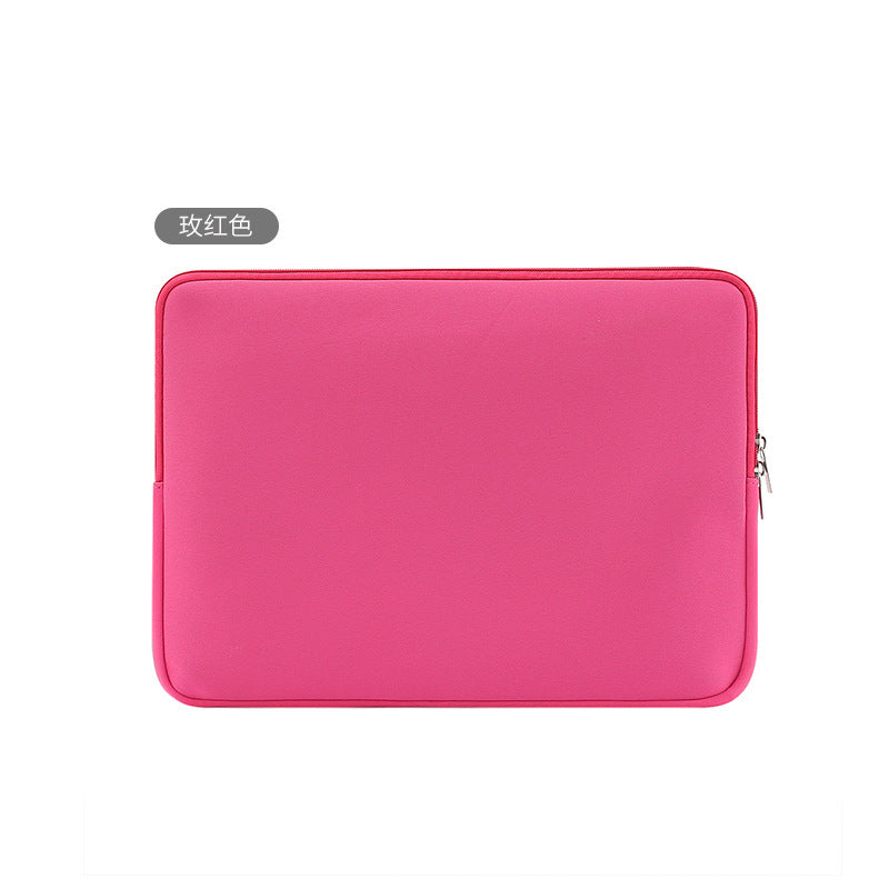 Factory Cross-Border Spot 13inch Clutch Bag Diving Material Apple Tablet Anti-Collision Zipper Laptop Sleeve Bag