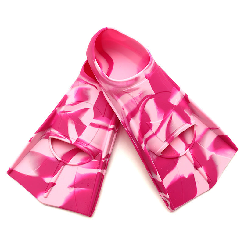Swimming Fins Freestyle Silicone Short Fins Children's Diving Fins Training Diving Equipment Wholesale Silicone Fins