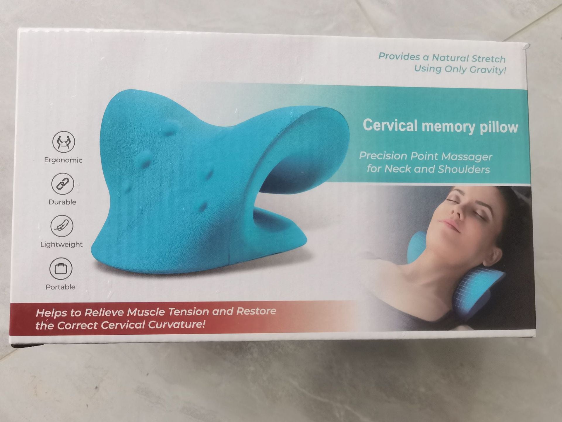 Korean Type c Cervical Spine Massage Pillow Fugui Bag Cervical Spine Orthosis Traction Massage Pillow Sleep Shoulder and Neck Massage Pillow