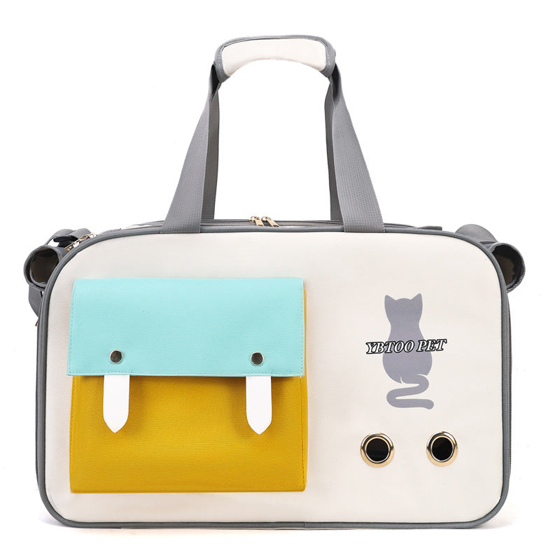 Bolsa de Transporte para Gatos Portátil | Ombro, Grande Capacidade, Ventilada