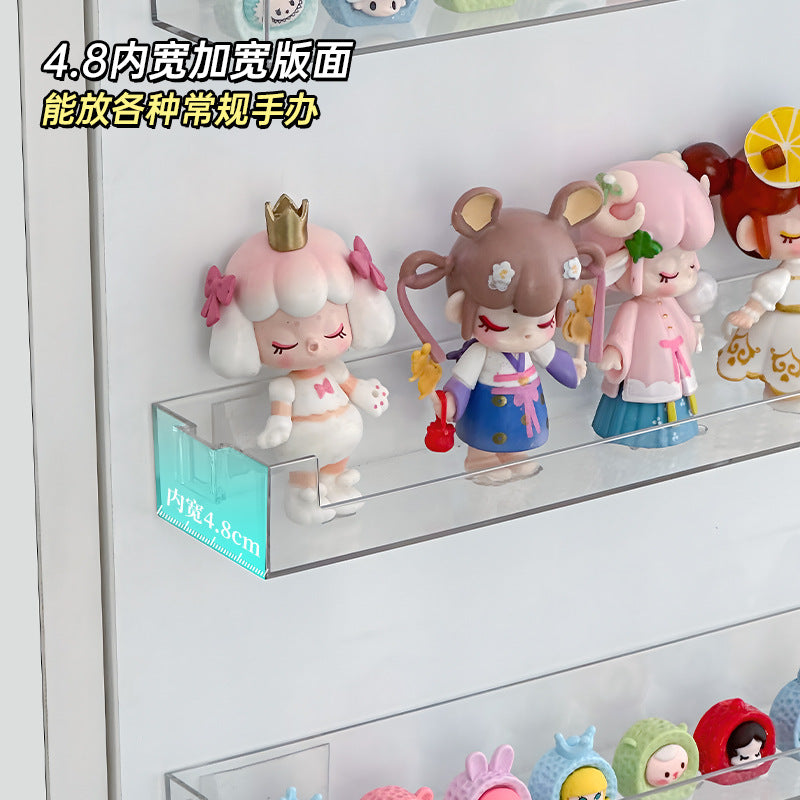 Blind Box Storage Wall Hanging Punch-free Display Stand Acrylic Bubble Mate Hand-made Box Lego Building Blocks Shelf