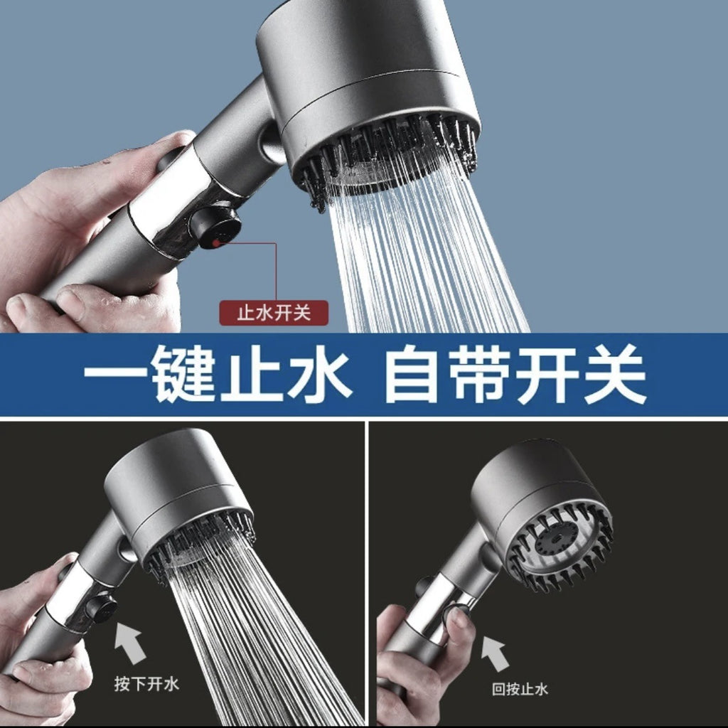 Spray Hair Dryer strong supercharged shower nozzle manufacturers supply internet celebrity handheld shower head gun gray massage