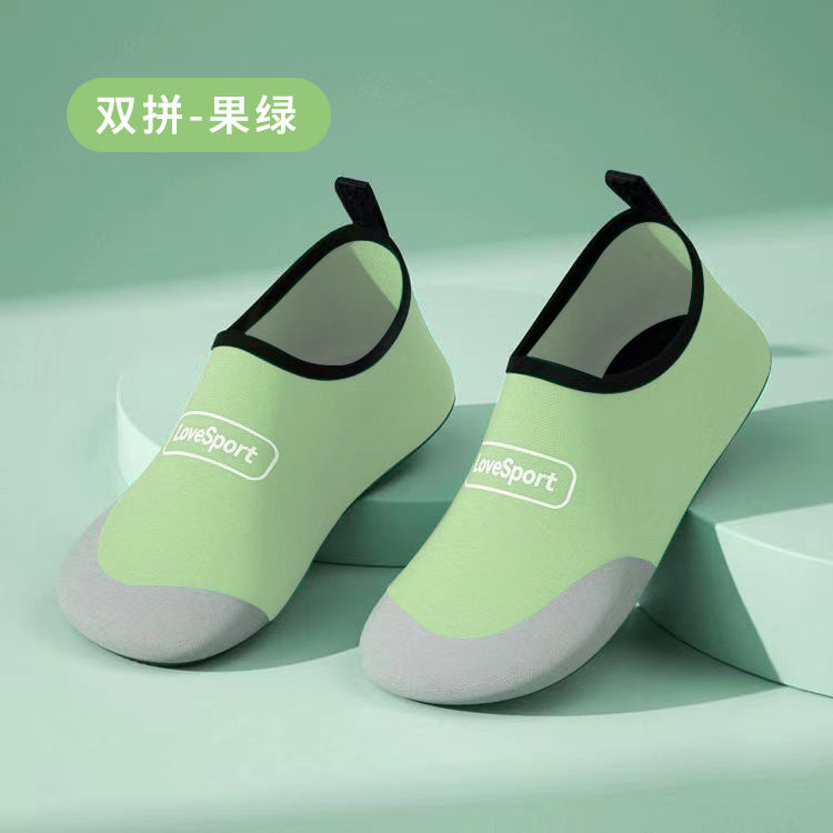 Striped beach shoes snowflake shoes socks beach socks diving snorkeling shoes indoor fitness shoes solid color yoga shoes