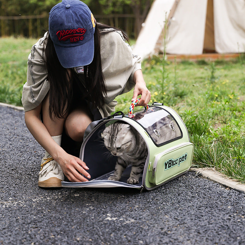 Bolsa de Transporte para Gatos Portátil | Ombro, Grande Capacidade, Ventilada