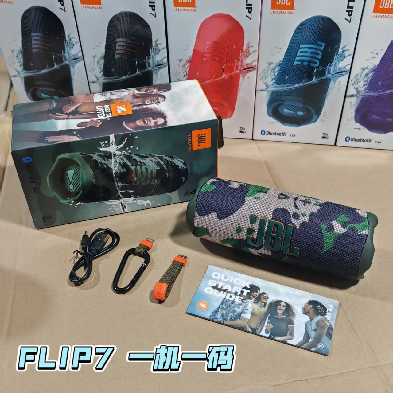 For foreign trade FLIP 60000 flower tube 7 generation bluetooth speaker wireless mini outdoor portable subwoofer waterproof audio