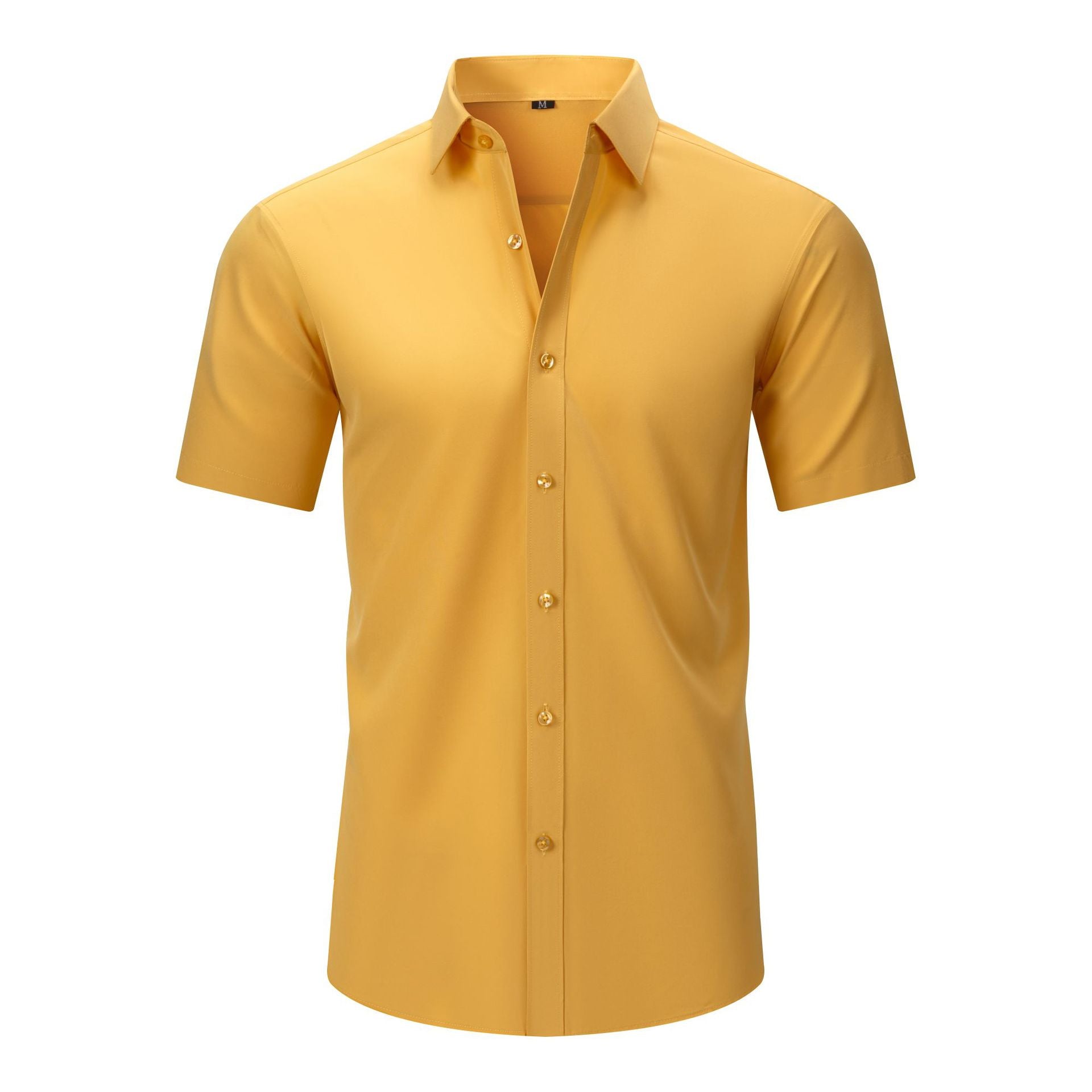 Cross-Border Lightweight Stretchy Plus-Size Men's Shirts, Wrinkle-Resistant Long-Sleeve Shirts, Amazon Cardigan Long-Sleeve Shirts for Men