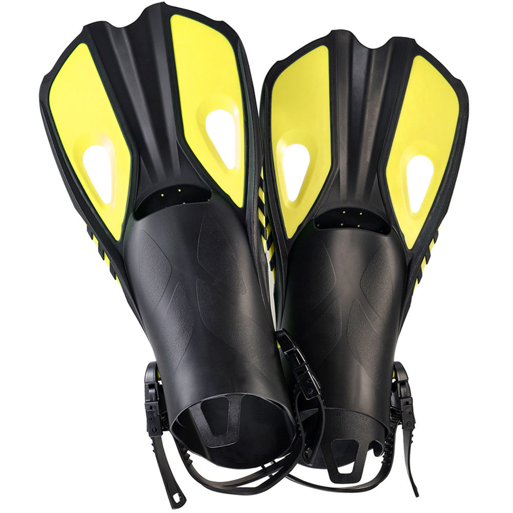 Professional Lightweight Diving Flipper Long Fingers Swimming Diving Adult Children Adjustable Siamesed Power Duck Flipper