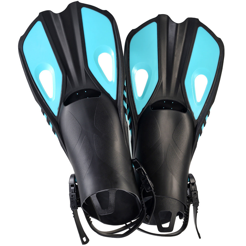 Professional Lightweight Diving Flipper Long Fingers Swimming Diving Adult Children Adjustable Siamesed Power Duck Flipper