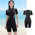 2025 new sports swimsuit women's diving suit Korean one-piece swimsuit hot spring plus size women's swimming suit wholesale