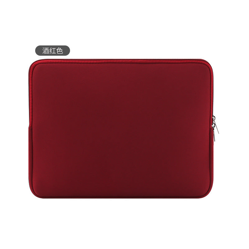 Factory Cross-Border Spot 13inch Clutch Bag Diving Material Apple Tablet Anti-Collision Zipper Laptop Sleeve Bag