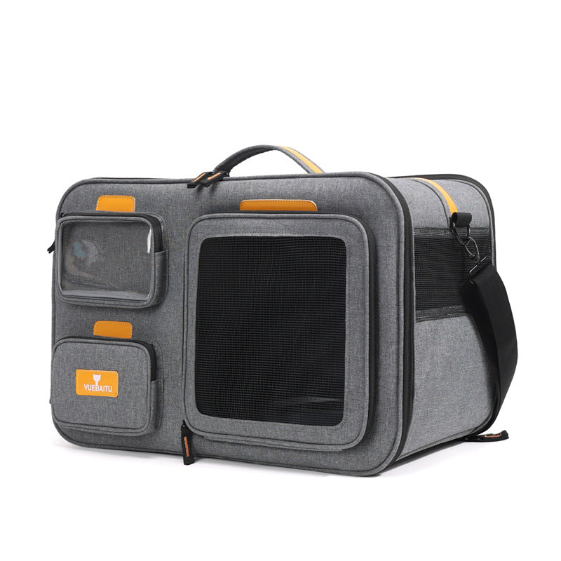 Bolsa de Transporte para Gatos Portátil | Ombro, Grande Capacidade, Ventilada