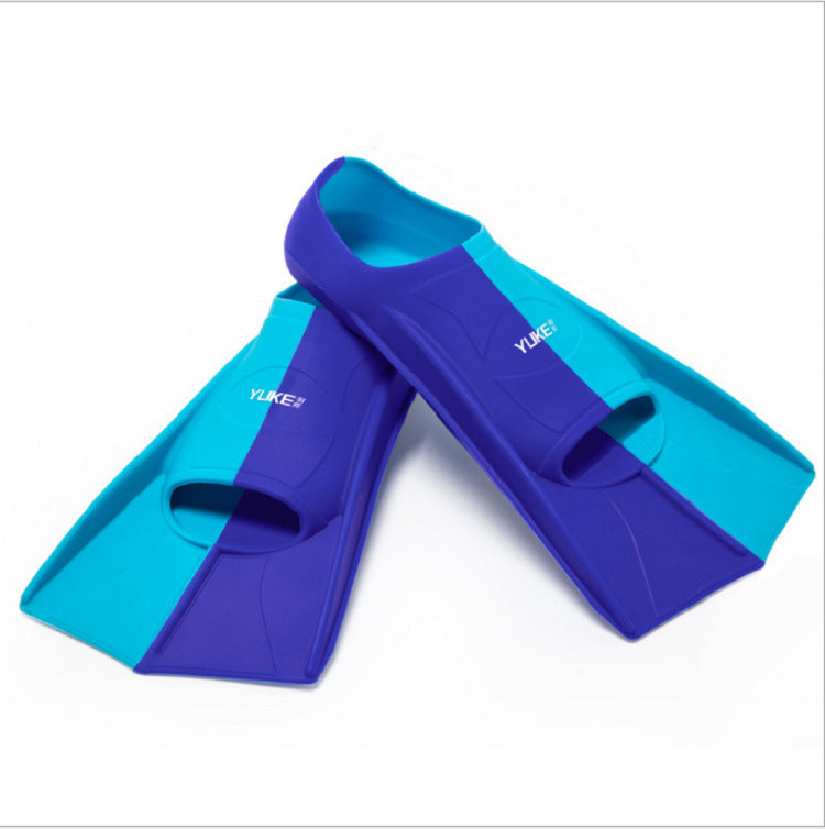 Swimming Fins Freestyle Silicone Short Fins Children's Diving Fins Training Diving Equipment Wholesale Silicone Fins