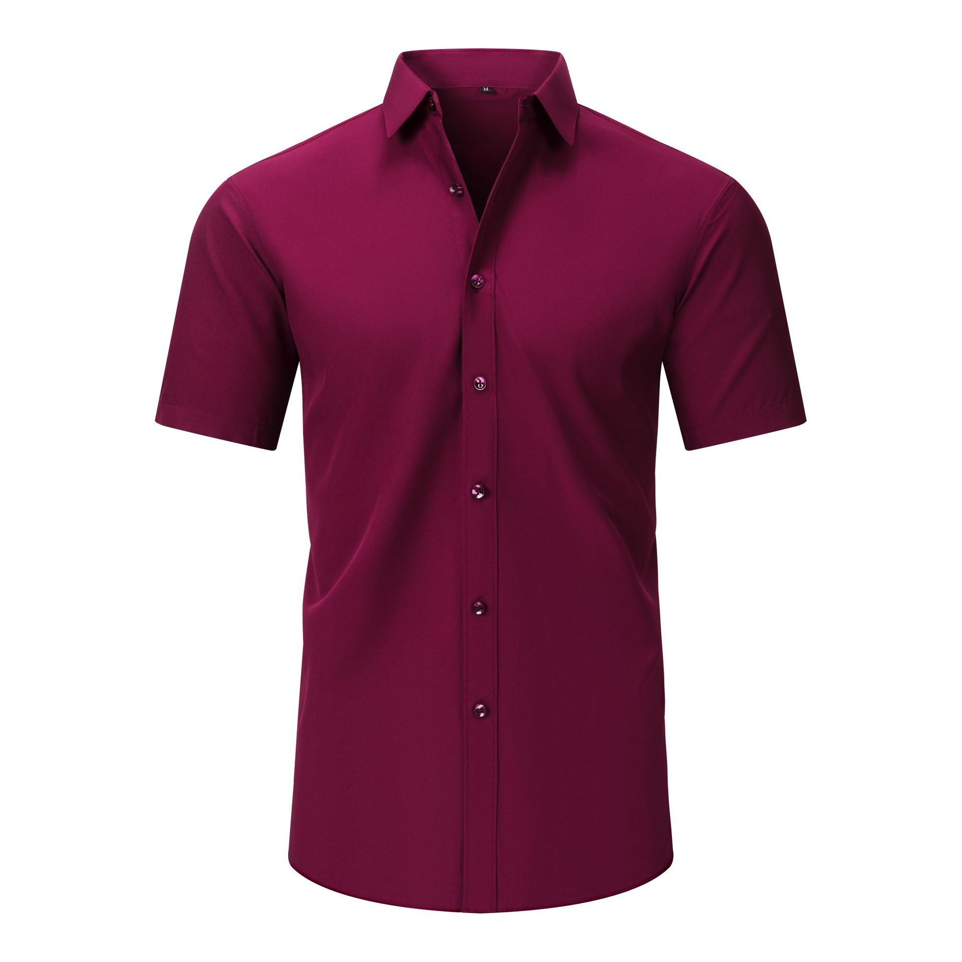 Cross-Border Lightweight Stretchy Plus-Size Men's Shirts, Wrinkle-Resistant Long-Sleeve Shirts, Amazon Cardigan Long-Sleeve Shirts for Men