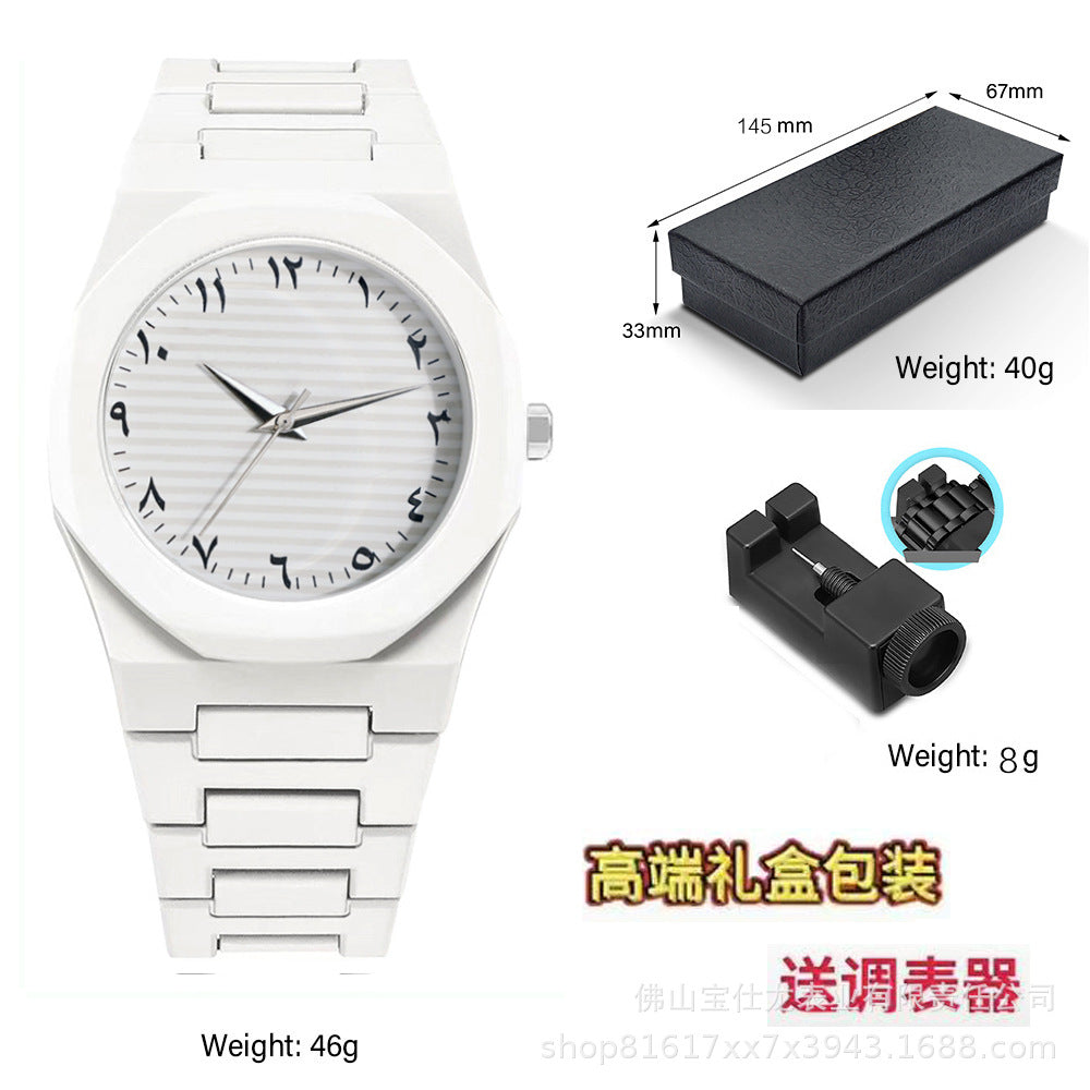 Italian Designer Brand Black Warrior Dopamine Men's and Women's Watches, Simple and Stylish, High-Value Waterproof Quartz Watches for Students