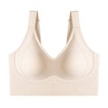Cross-Border Popular Large Cup Seven-Breasted Extra Large Size Bra European and American Size Tummy Control Vest Wide Shoulder Strap Glossy Underwear