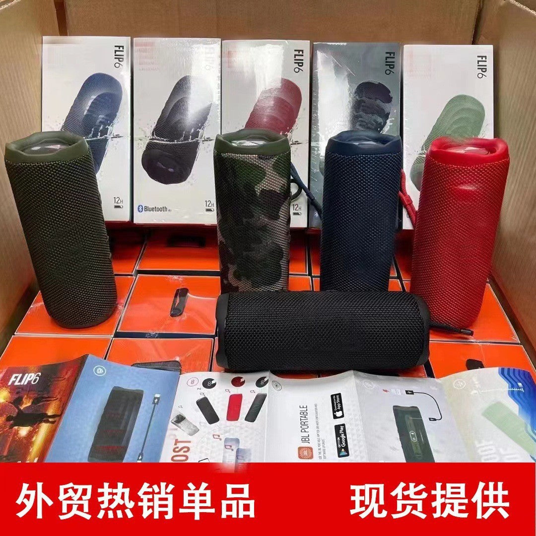 For foreign trade FLIP 60000 flower tube 7 generation bluetooth speaker wireless mini outdoor portable subwoofer waterproof audio