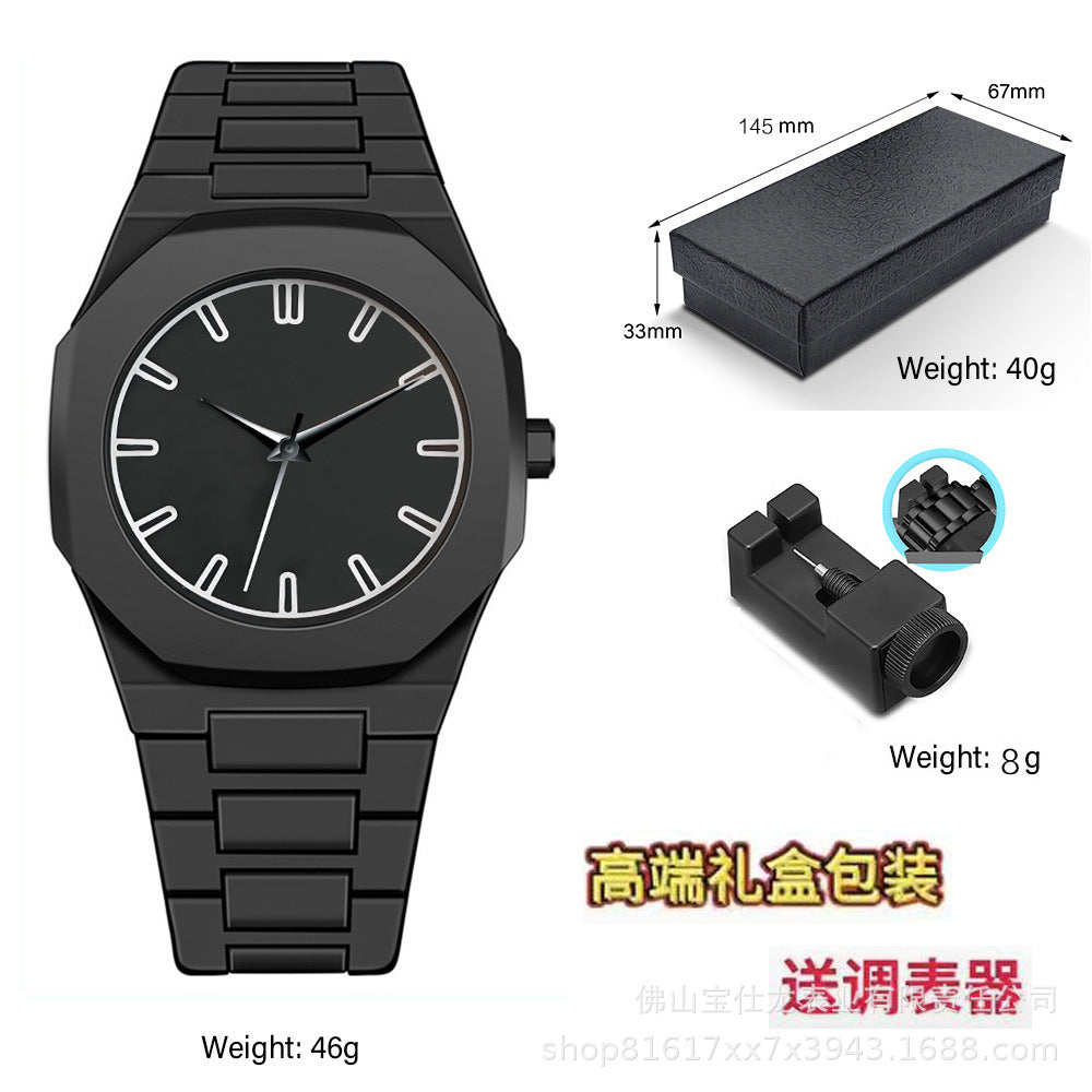 Italian Designer Brand Black Warrior Dopamine Men's and Women's Watches, Simple and Stylish, High-Value Waterproof Quartz Watches for Students