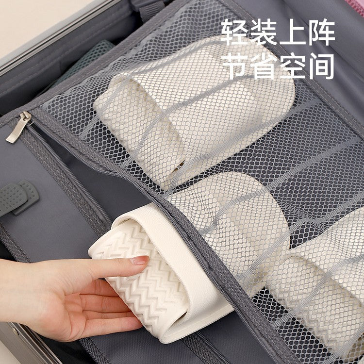 Travel Slippers Women's Foldable Portable Travel Beach Business Travel Disposable Hotel Bathing Anti-Slip Sandals for Men