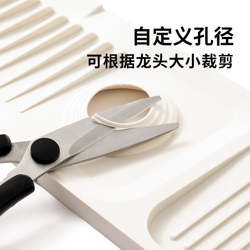 Cross-Border Silicone Drain Pad Washbasin Faucet Splash Pad Washbasin Countertop Kitchen Faucet Storage Rack Wholesale