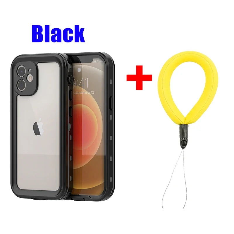 Sealed Underwater Case For iPhone 14 15 13 Pro Max Mini Waterproof Shockproof Diving Cover for iPhone 11 12 X XR SE3 Cases Funda