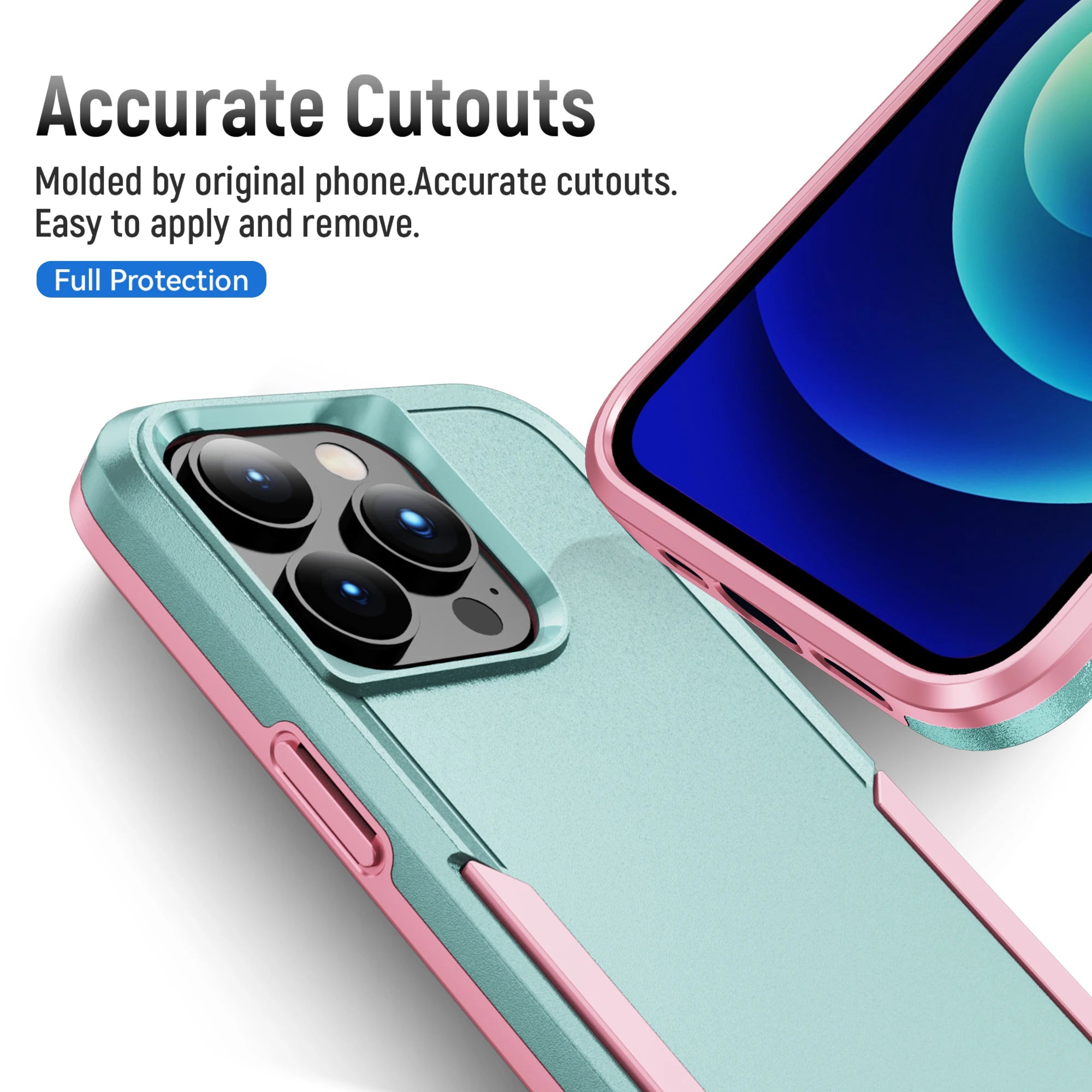 Case For iPhone 16 15 14 13 12 11 Pro Max X XS XR 8 7 Plus Heavy Duty Shockproof Anti-Scratch Rugged Protective with Full Cover