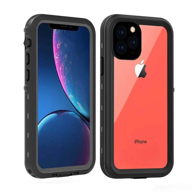 Sealed Underwater Case For iPhone 14 15 13 Pro Max Mini Waterproof Shockproof Diving Cover for iPhone 11 12 X XR SE3 Cases Funda