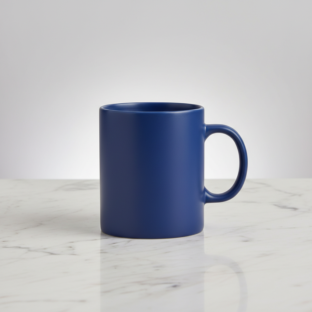 Chávena de Café Moderna Azul Navy
