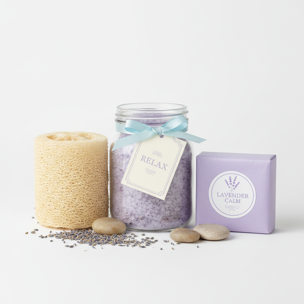 Kit Spa em Casa com Sais de Banho