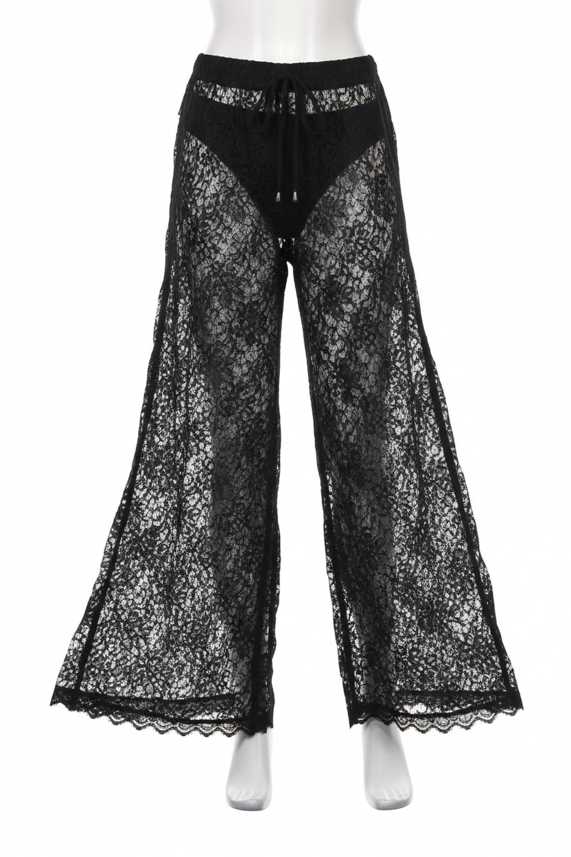 Calça de Renda Preta