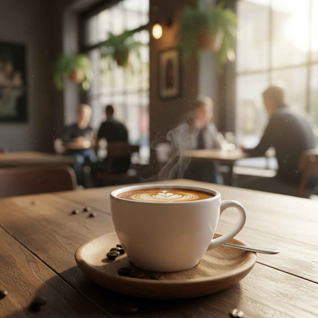 Chávena de Café Espresso Clássica Branca