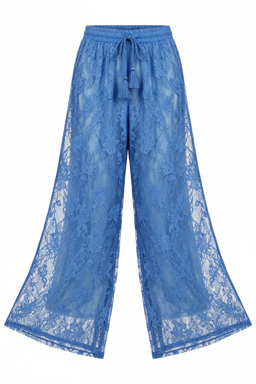 Calça de Renda Azul