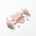 Rolo Facial de Quartzo Rosa + Gua Sha