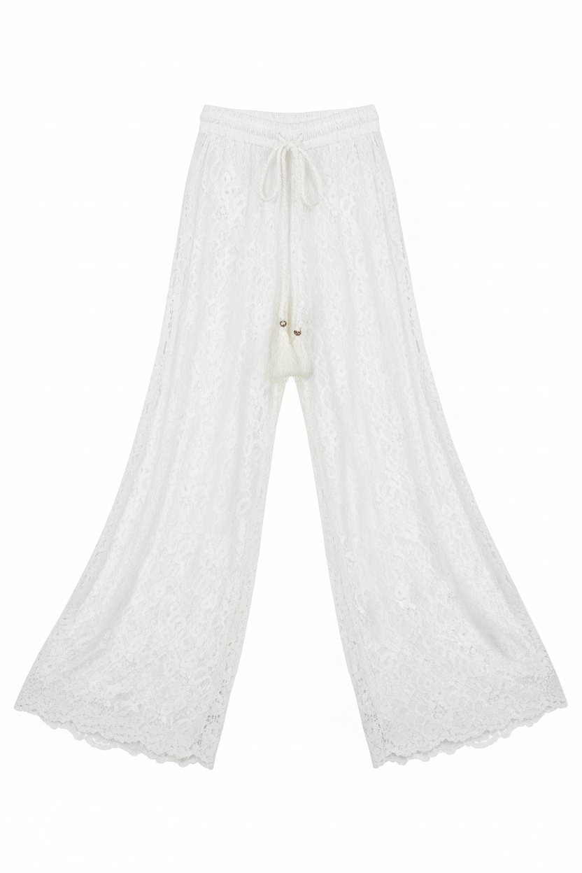 Calça de Renda Branca