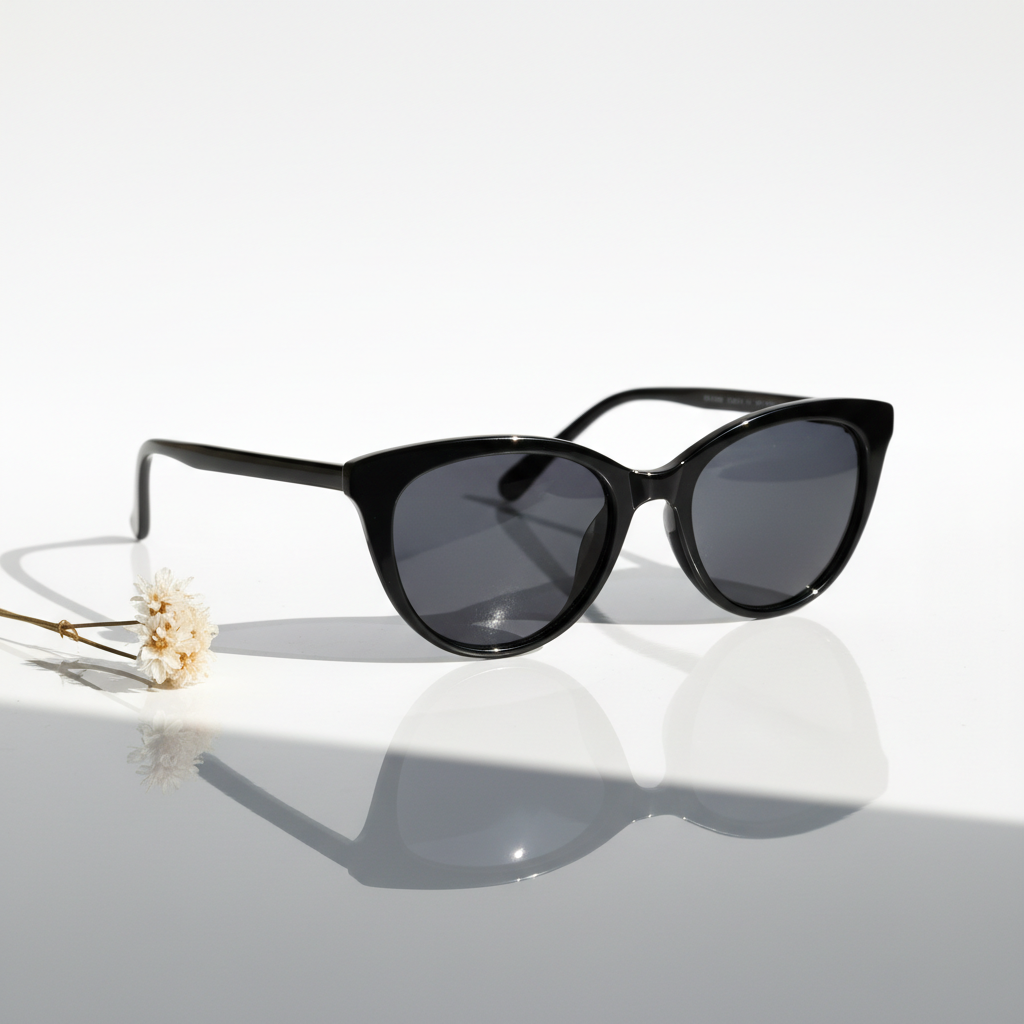 Óculos de Sol Cat-Eye Preto