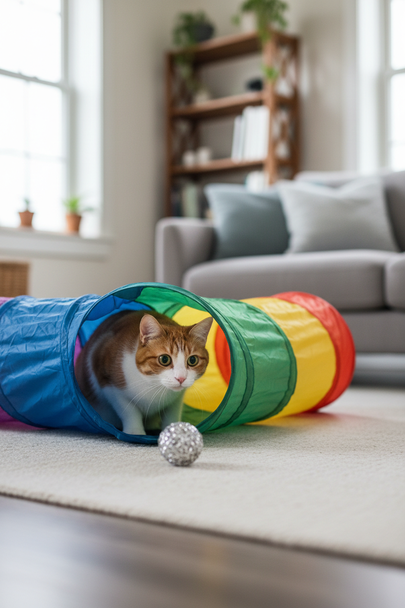Brinquedo para Gato — Túnel de Brincar