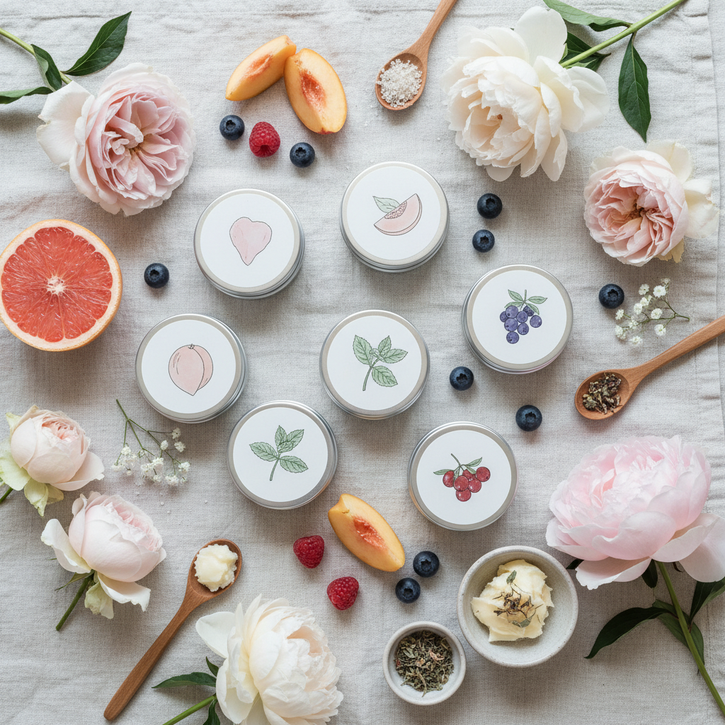 Set Bálsamos Labiais Naturais 5 sabores