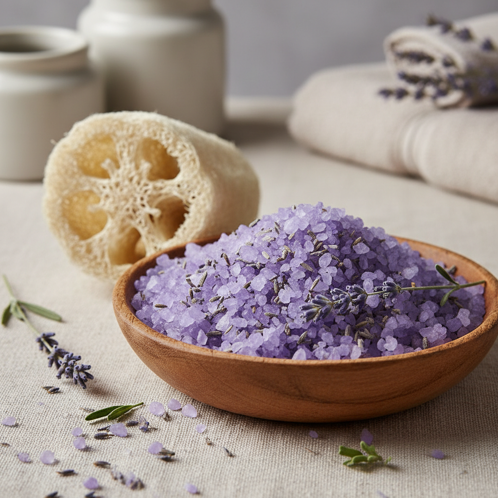 Kit Spa em Casa com Sais de Banho