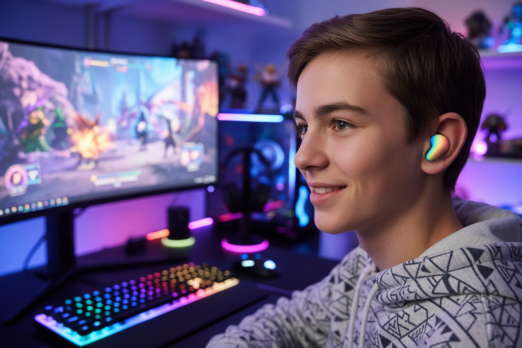 Auriculares Sem Fios RGB Gamer