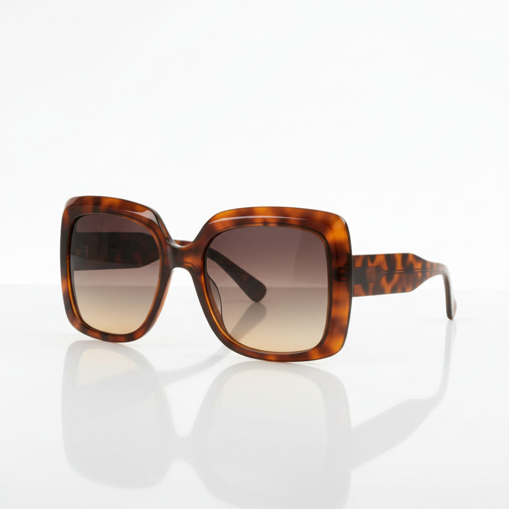 Óculos de Sol Oversized Tartaruga