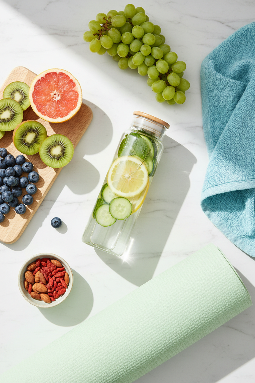 Garrafa com Filtro Infusor de Frutas 600ml