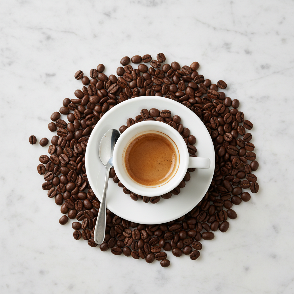 Chávena de Café Espresso Clássica Branca