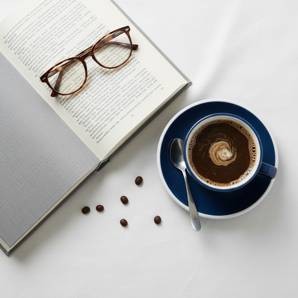 Chávena de Café Moderna Azul Navy