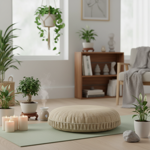 Almofada de Meditação em Algodão Orgânico